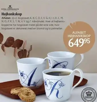 Kop & Kande Royal copenhagen - højhankskop tilbud