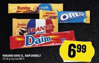 Løvbjerg Marabou bars el. daim dobbelt tilbud