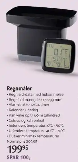 Kop & Kande Regnmåler tilbud