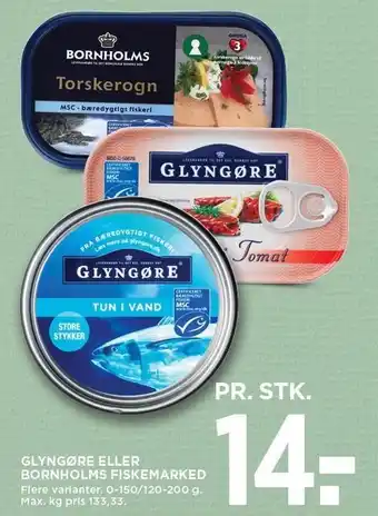 MENY Glyngøre eller bornholms fiskemarked tilbud