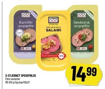 Løvbjerg 3-stjernet spegepølse tilbud