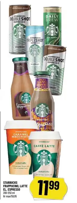 Løvbjerg Starbucks frappucino, latte el. espresso tilbud