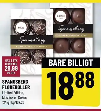 Løvbjerg Spangsberg flødeboller 124 g tilbud