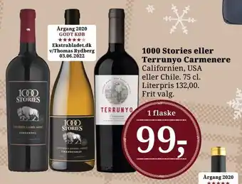 Dagli'Brugsen 1000 stories eller terrunyo carmenere tilbud