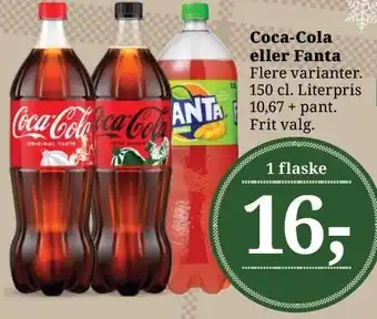 Dagli'Brugsen Coca-cola eller fanta tilbud