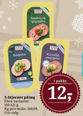 Dagli'Brugsen 3-stjernet pålæg tilbud