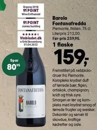 Barolo fontanafredda