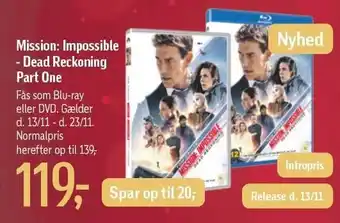 Føtex Mission: impossible - dead reckoning part one tilbud