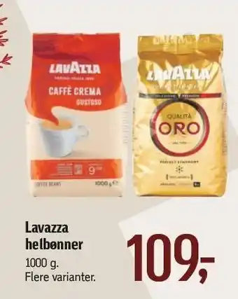 Føtex Lavazza helbønner tilbud