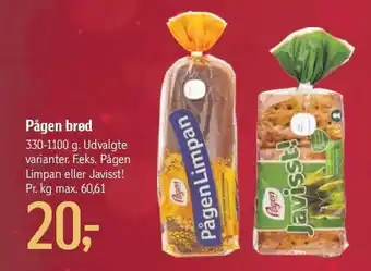 Føtex Pågen brød tilbud