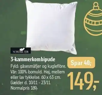 Føtex Nordisk fjer 3-kammerkombipude tilbud