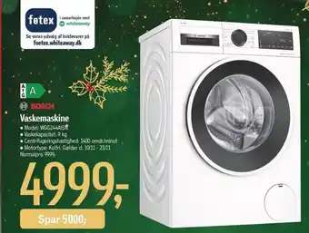 Føtex Bosch vaskemaskine tilbud