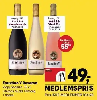 Kvickly Faustino v reserva tilbud