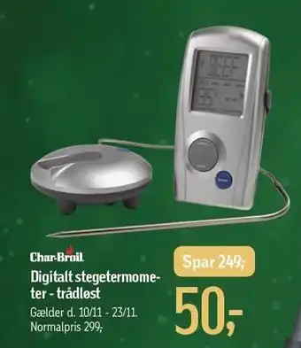 Føtex Char-broil digitalt stegetermometer - trådløst tilbud