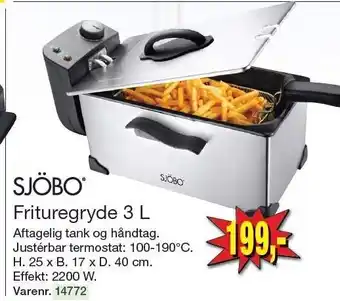 Harald Nyborg Frituregryde 3 l tilbud