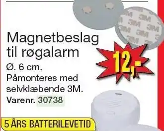Harald Nyborg Magnetbeslag til røgalarm tilbud