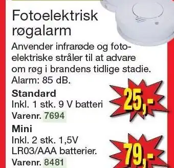Harald Nyborg Fotoelektrisk røgalarm tilbud