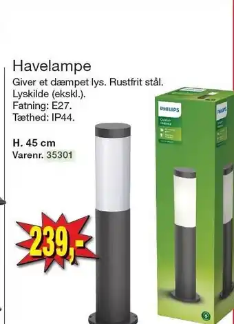 Harald Nyborg Havelampe tilbud