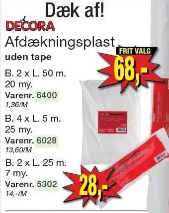 Harald Nyborg Decora afdækningsplast tilbud