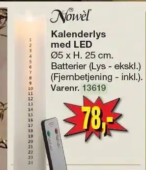 Harald Nyborg Kalenderlys med led tilbud