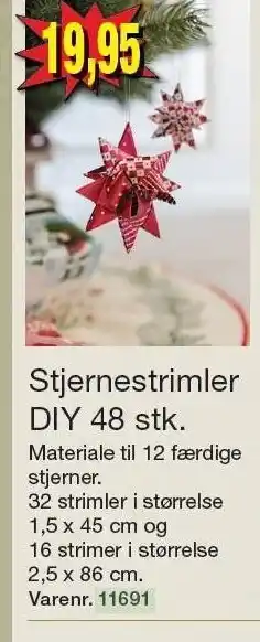 Harald Nyborg Stjernestrimler diy 48 stk tilbud
