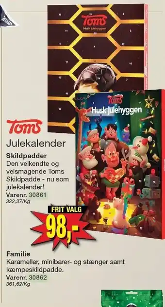 Harald Nyborg Toms julekalender - skildpadder tilbud