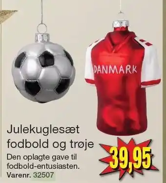 Harald Nyborg Julekuglesæt fodbold og trøje tilbud