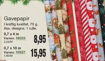 Harald Nyborg Gavepapir tilbud