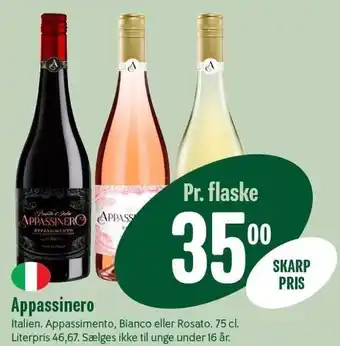 Min Købmand Appassinero tilbud