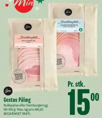 Min Købmand Gestus pålæg tilbud