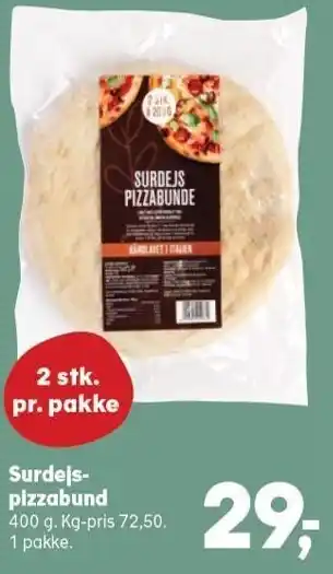 SuperBrugsen Surdejspizzabund tilbud