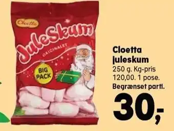 SuperBrugsen Cloetta juleskum tilbud