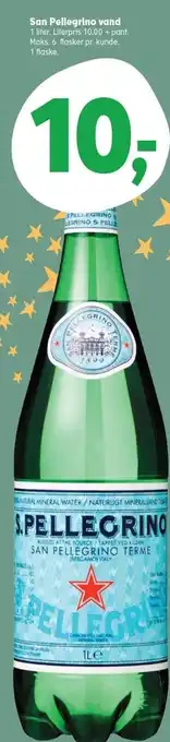 SuperBrugsen San pellegrino vand tilbud