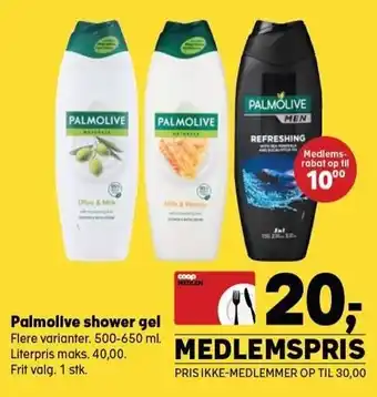 SuperBrugsen Palmolive shower gel tilbud