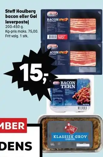 SuperBrugsen Steff houlberg bacon eller gøl leverpostej tilbud