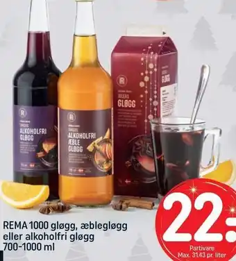 REMA 1000 Rema 1000 gløgg, æblegløgg eller alkoholfri gløgg tilbud