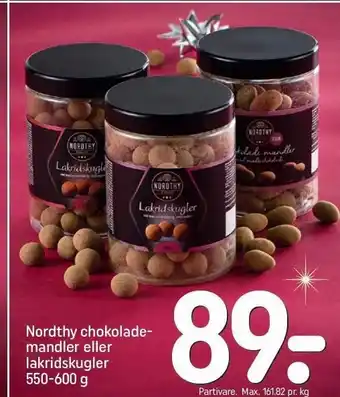 REMA 1000 Nordthy chokolade 550-600 g tilbud