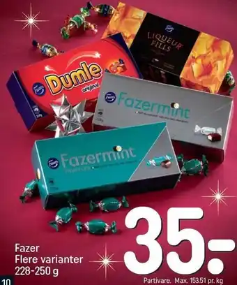 REMA 1000 Fazer flere varianter 228-250 g tilbud