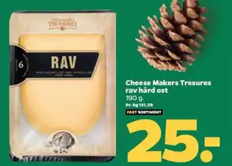 Netto Cheese Makers Tresures rav hård ost tilbud