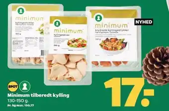 Netto Minimum tilberedt kylling tilbud
