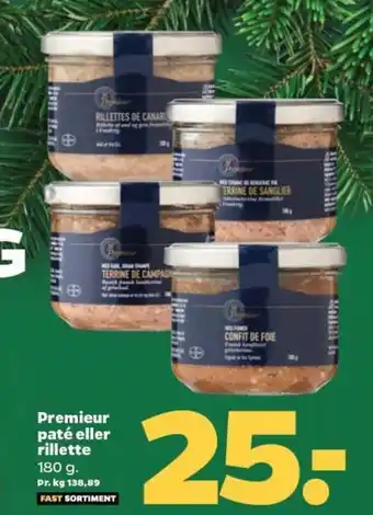 Netto Premieur paté eller rillette tilbud