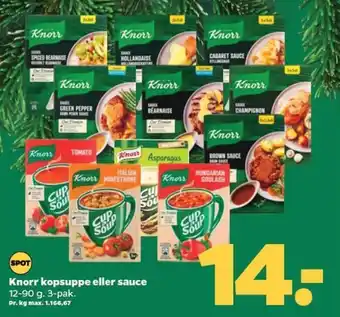 Netto Knorr kopsuppe eller sauce tilbud