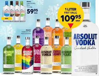 BorderShop Absolut. vodka tilbud