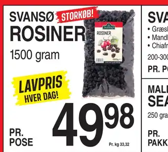 ABC Lavpris Rosiner tilbud