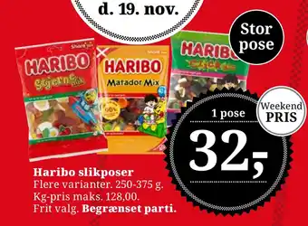 Dagli'Brugsen Haribo slikposer tilbud