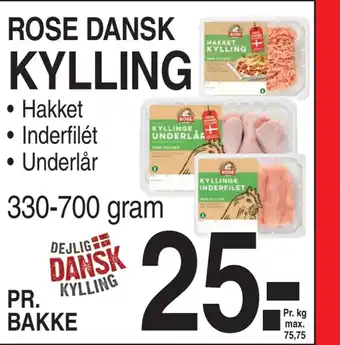 ABC Lavpris Rose dansk kylling tilbud