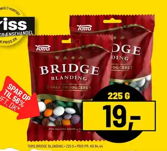 Priss Toms bridge blanding tilbud