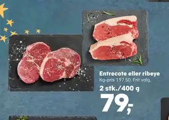 Kvickly Entrecote eller ribeye tilbud