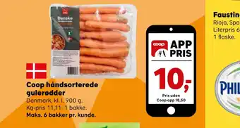 Kvickly Coop håndsorterede gulerødder tilbud