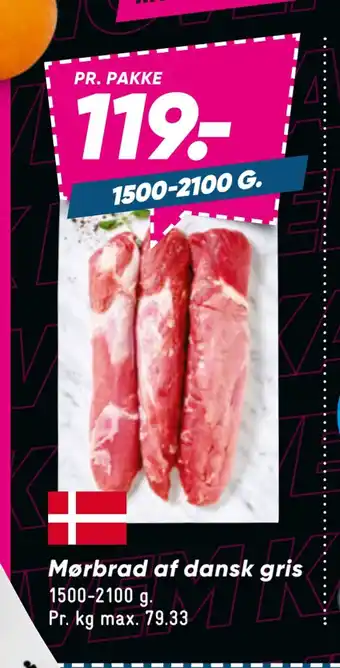 Bilka Mørbrad af dansk gris tilbud